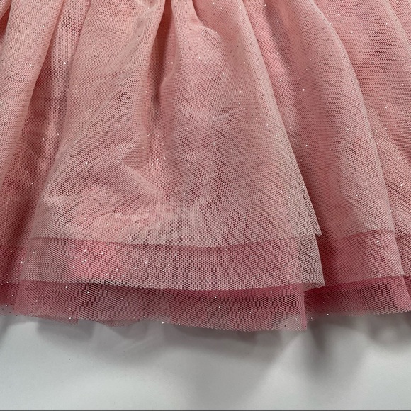 NWT Nannette chambray dress with multi layer glitter tulle Size 3T - Picture 6 of 7